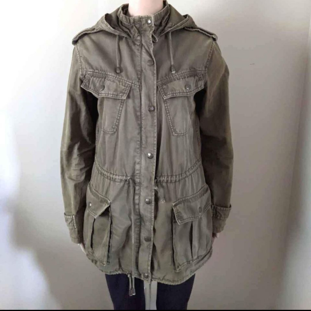 Aritzia Talula Safari cargo utility military jacket, women's xs